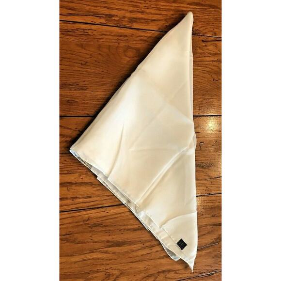 Vintage Styled by Miss Carrie J Rayon Sheer Ivory 30" x 30" Scarf - Picture 9 of 12